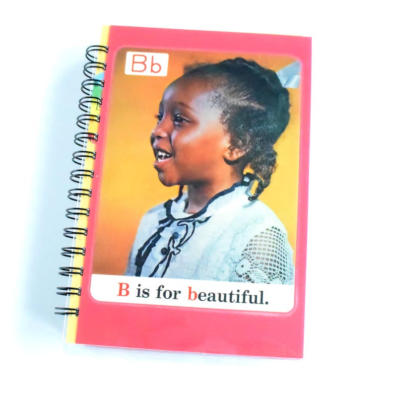 B is for Beautiful 1970s ABC Flash Card Notebook image 1