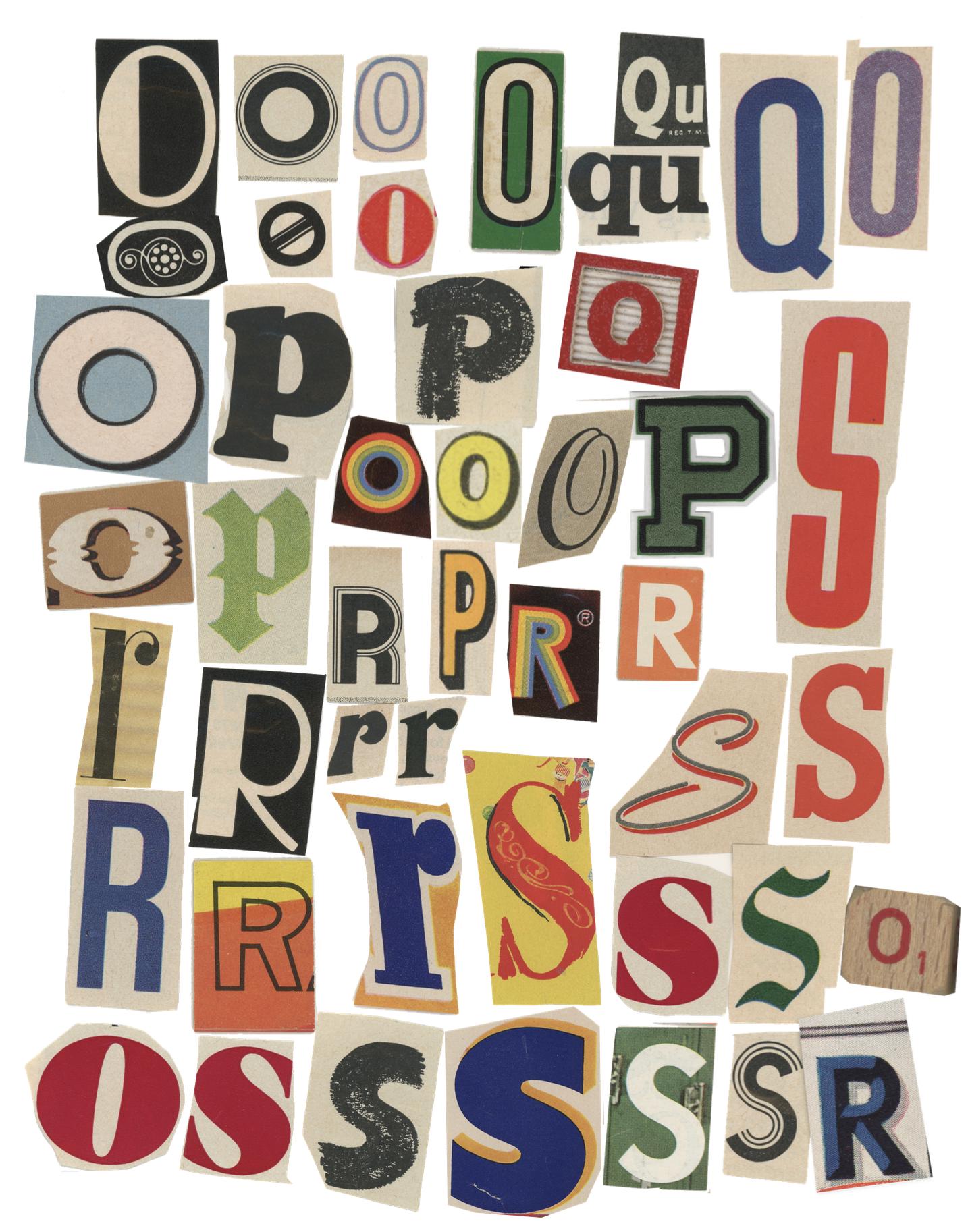 Vintage Alphabet Magazine Letters Download Clipart - Etsy