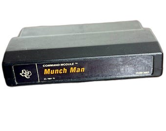 Munch Man Game Texas Instruments Command Module Cartridge TI-99/4A PHM3057 VTG
