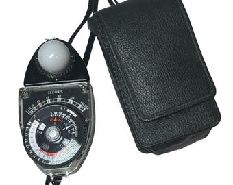 Sekonic Studio Deluxe L-398 Light Exposure Meter w/ Case Untested Made in Japan