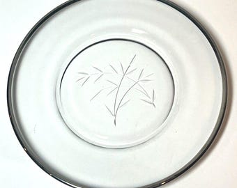 Etched Glass Luncheon Plate Replacement Fostoria Bridal Belle Style #6072 Clear