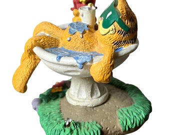 Vintage Garfield On Vacation Figure Danbury Mint Jim Davis 1992 Missing Umbrella
