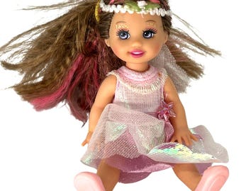 Vintage Barbie Magic of Pegasus Kelly Cloud Princess Fairy Doll Mattel Pink 2005