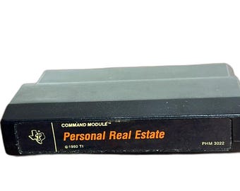 Personal Real Estate For Texas Instruments Command Module PHM3022 TI-99/4A VTG