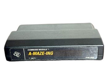A-MAZE-ING Game Texas Instruments Command Module PHM3030 TI-99/4A Vintage 1980