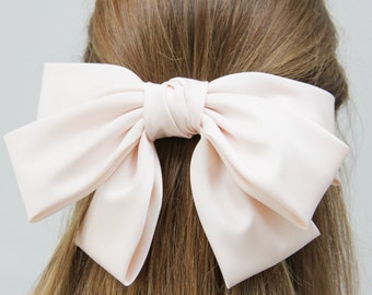 Oversized Blush Hair Bow