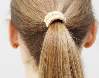 Gold or Silver Double Ponytail Holder