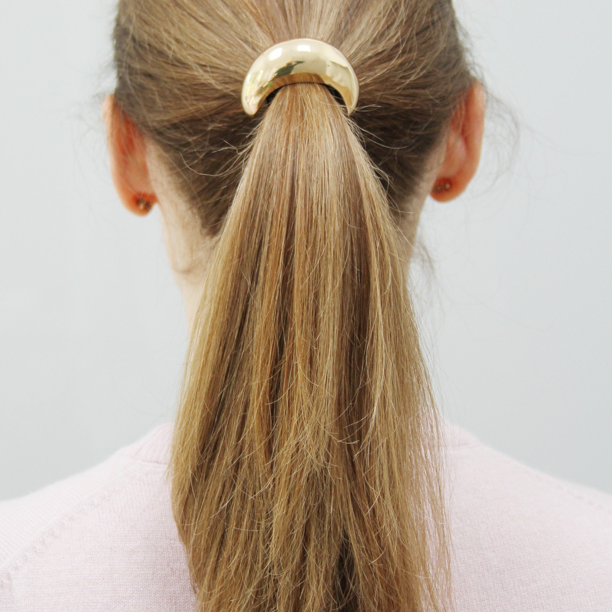 FAT HAIR TIE IBIZA BLUE W/GOLD FAT HAIR TIE IBIZA BLUE W/GOLD