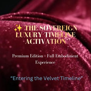 Soevereine luxe tijdlijnactivering | De fluwelen tijdlijn betreden | Geleide meditatie en ritueel voor spirituele belichaming | Quantum Timeline Shi