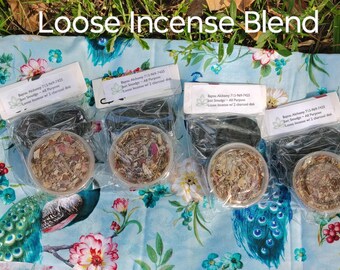 Scared Herbal Loose Incense | Sage Bundle | Energy Cleansing Kit | Spiritual Protection & Space Clearing Ritual Tools