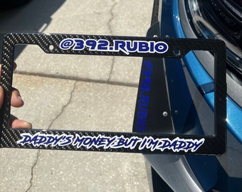 Custom Vinyl License Plate Frame: Car & Truck Personalized Cover