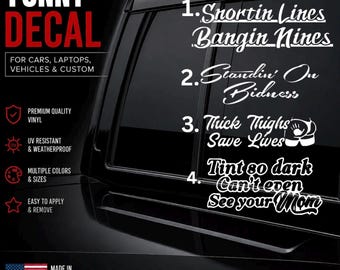 Funny Decal - Decal for Cars, Laptop, Vehicle, and Custom.