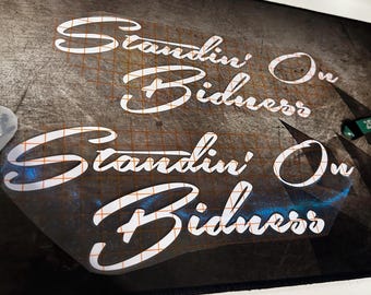 Standing On Business Decal - Decal for Cars, Laptop, Vehicle, and Custom.