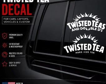 Twisted Tea Decal - Decal for Cars, Laptop, Vehicle, and Custom.