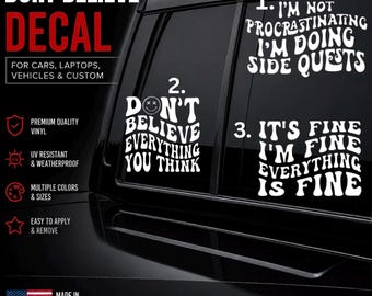 Cute Funny Girl Decal Car, Laptop, and Custom Vinyl Sticker