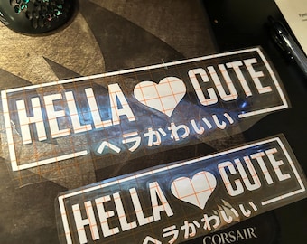 Hella Cute JDM Decal - Decal for Cars, Laptop, Vehicle, and Custom.