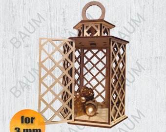 Wooden Decorative Lantern Bundle Svg, Lantern Laser Cut Files, Ai Cdr Dxf Pdf, Glowforge Candle Holder, Farmhouse Lantern, INSTANT DOWNLOAD