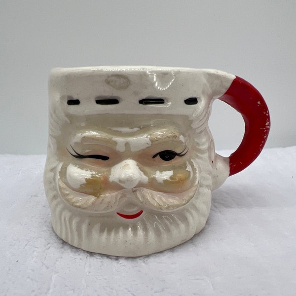 Vintage Santa Head Mini Mug.