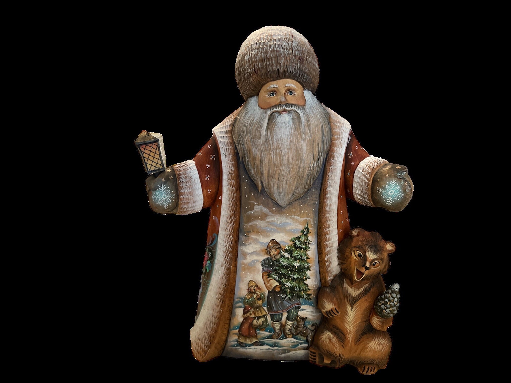 Santa on Bear Carved Wood - Etsy Santa on Bear Carved Wood - Etsy