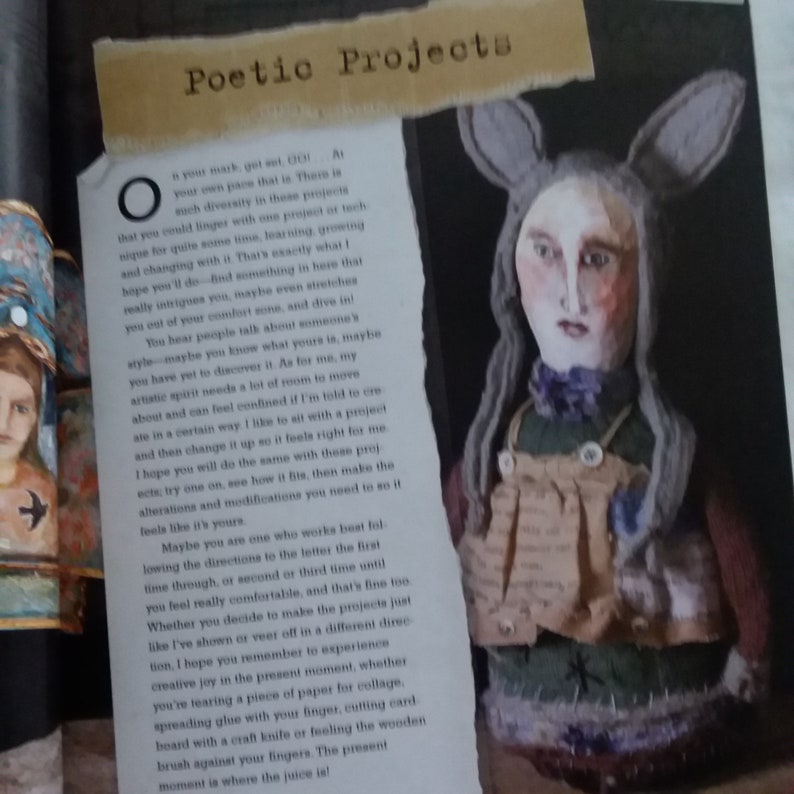 Doll Art Layered Impressions Katie Kendrick Layering Journal Making Ideas Collage Found Art Mixed Media Painting Book
