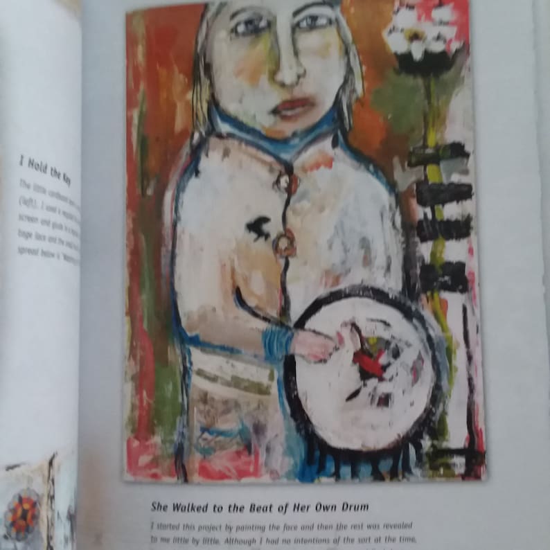 Doll Art Layered Impressions Katie Kendrick Layering Journal Making Ideas Collage Found Art Mixed Media Painting Book