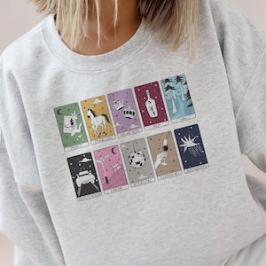 Sudadera Eras Tour Tarot Card, Álbumes como cartas del Tarot, Sudadera TS Merch, Sudadera Eras, Midnights,