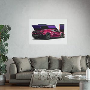 Lamborghini Poster wall art, supercar art, Dealership poster, custom car art, automotive art, Fine Art Posters, poster, Car Enthusiasts gift