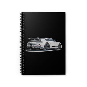 GT3 Supercar Spiral notebook, Porsche GT3 notebook, to school, gift for him, Porsche gifts, Porsche Accessories, Porsche, Porsche office
