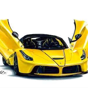 Supercar Poster Wall art, supercar art, car guy art, Dealership poster, automotive art, Fine Art Posters, poster, Gift for Car Enthusiasts