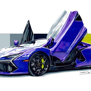 Lamborghini Canvas Wall Art, Poster art, supercar art, car guy art, custom car art, automotive art, gifts for him , Gift for Car Enthusiasts