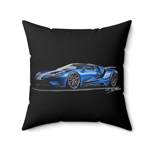 Supercar pillow, Racing Car Pillow | Sporty Home Decor, Automotive Gift, Car Enthusiast Cushion, Unique Bedroom Accent, Race Car Decor