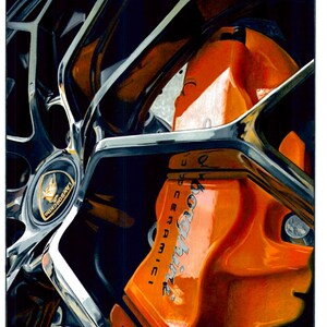 Lamborghini Poster Wall art, art print, supercar poster art, car guy art, custom, car art, automotive art, gift for him, Fine Art Posters,