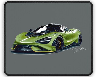 McLaren 765LT Mouse Pad: Fine Art Car Guy Gift