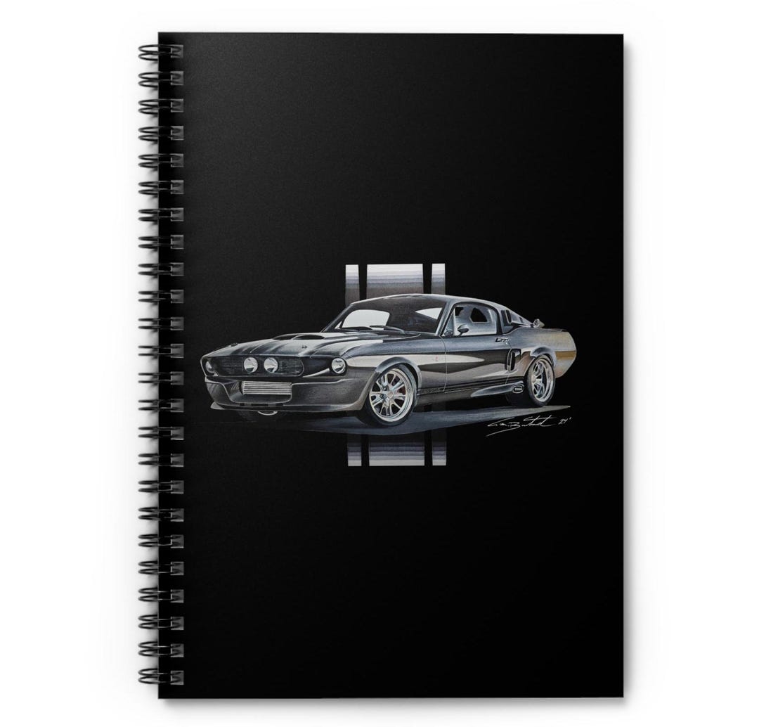Car Rear Notebook Cover Shelby GT500 Accessories, Ford Spiral Notebook, Back to School, Gifts ...