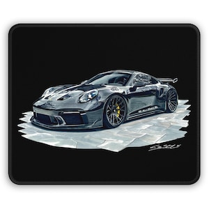 Supercar accessories, mouse pad, Porsche mouse pad, car mouse pad, car guy gift, Porsche gifts, automotive art, Supercar mouse pad, office