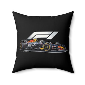 Formula 1 decor pillow, Racing Car Pillow | F1 Home Decor, Automotive Gift, F1 Racecar Enthusiast pillow, F1 Racecar pillow, Race Car Decor