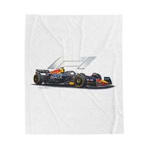 Formula 1 Racecar Velveteen Blanket, F1 Supercar, Motorsport Gift