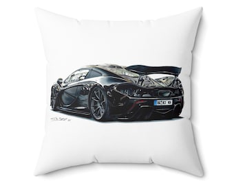 McLaren P1 Supercar Pillow, Automotive Home Decor