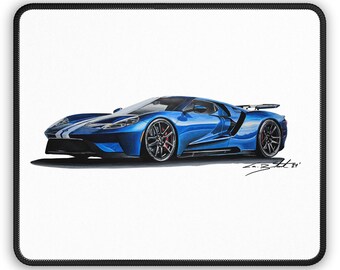 Alfombrilla de ratón Ford GT40: Arte de superdeportivo, regalo para amantes de los coches