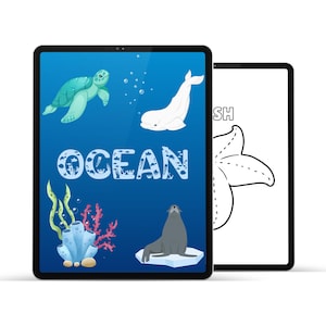 Ocean Life Coloring Pages for Toddlers and Kids – Printable  Under the Sea Animal Sheets | Instant Download | Fun Ocean-Themed Activity