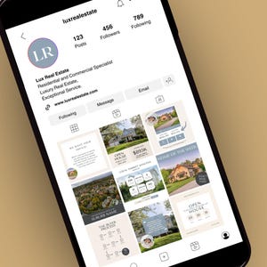 Social-Media-Vorlagen | Instagram Posts für Realestate Makler | Social-Media-Manager | Auflistung Präsentation | Makler Marketing