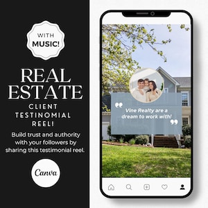 Done For You Reel Immo | Kundenempfehlungenband | Gesichtslosen Video | Social Media Vorlage | Instagram TikTok | Makler Marketing