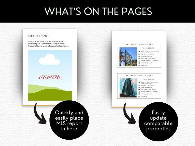 Sample Mls Commercial Real Estate BOV Template: 16-page Property Valuation ...