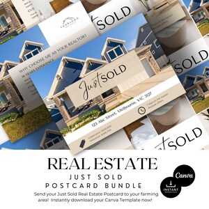 Net verkochte kaartbundel onroerend goed | Listingpresentatie | Flyer net verkocht | Marketing voor makelaars | Vastgoedberichten | Sociale media
