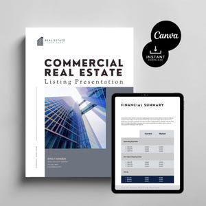 Modello di memorandum di offerta / Brochure immobiliare commerciale / Pacchetto di vendita dell&#39;agente immobiliare / Volantino immobiliare / Brochure di vendita di marketing