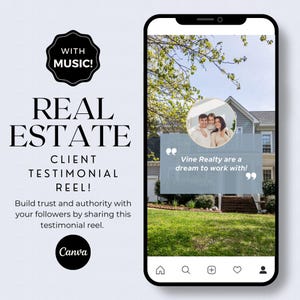 Gesichtslosen Video | Kundenempfehlungenband | Social Media Vorlage | Instagram TikTok | Makler Marketing | Real Eigenschaft Reel Post bereit