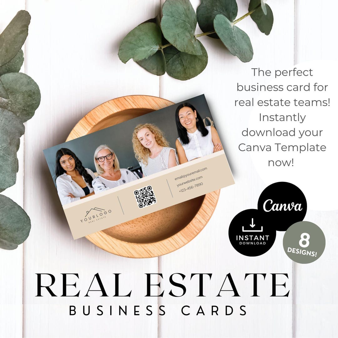 Business Cards for Real Estate Teams | Realtor Team Business Cards ...
