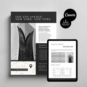 Promemoria di offerta / Presentazione dell&#39;elenco immobiliare commerciale / Brochure immobiliare / Offerta immobiliare / Volantino immobiliare / 4 pagine / OM