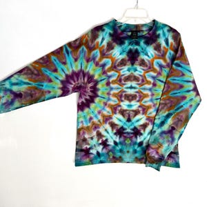 Tie Dye (Ice Dye) - Manches longues - T-shirt unisexe Hanes Beefy - Grande