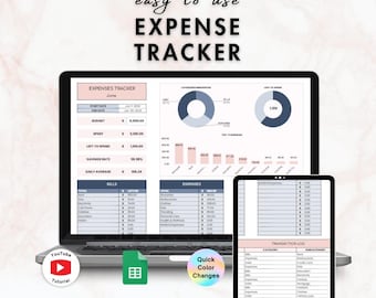 Spending Tracker Spreadsheet | easy budget tracker, digital spending log, simple personal finance budget tool for Google Sheets